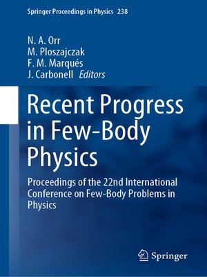 cover image of Recent Progress in Few-Body Physics